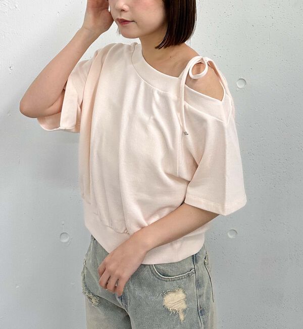 archives「肩リボンワンショルスウェット」|Tシャツ・カットソー|