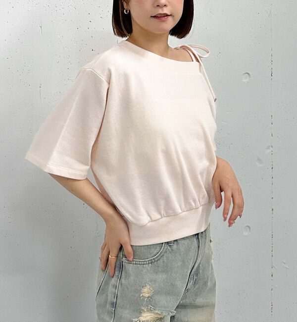 archives「肩リボンワンショルスウェット」|Tシャツ・カットソー|