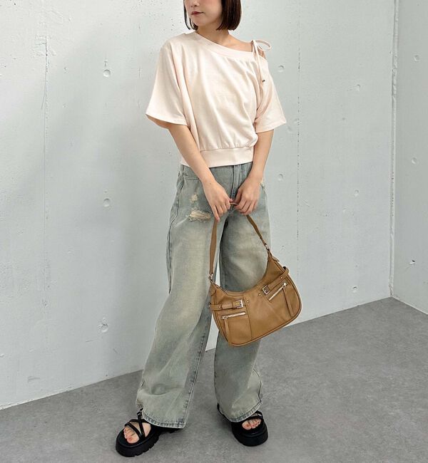 archives「肩リボンワンショルスウェット」|Tシャツ・カットソー|