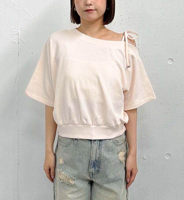 archives「肩リボンワンショルスウェット」|Tシャツ・カットソー|