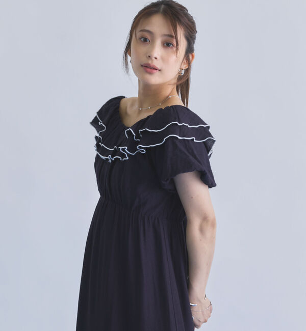 archives「配色メローバックリボン２ｗａｙオフショルワンピース」|ワンピース|