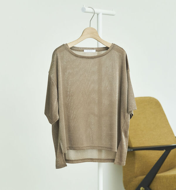 Doux archives「ラメシアーＴｅｅ」|Tシャツ・カットソー|BROWN