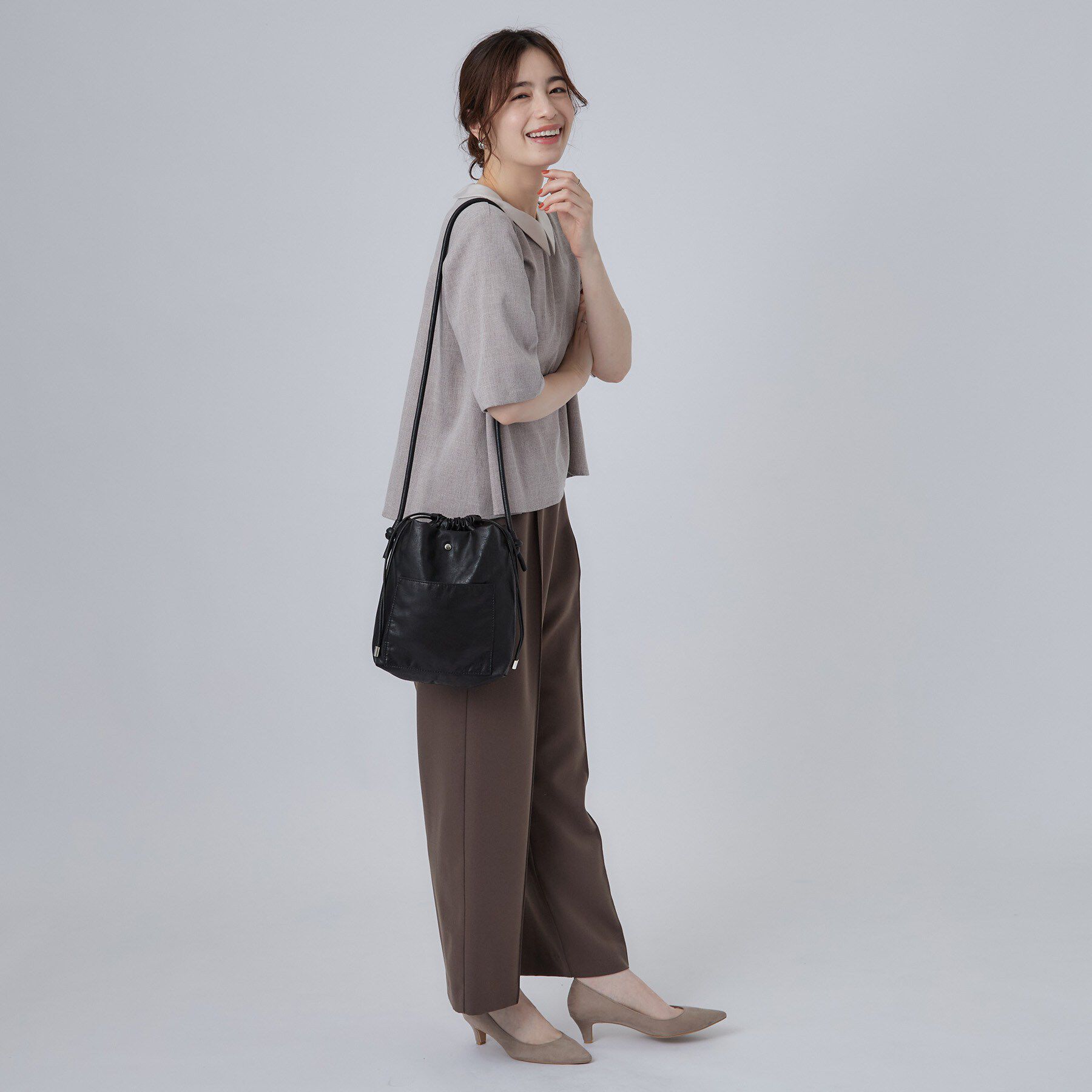 SHOO･LA･RUE「巾着ミニショルダーバッグ」|ショルダー・メッセンジャー|