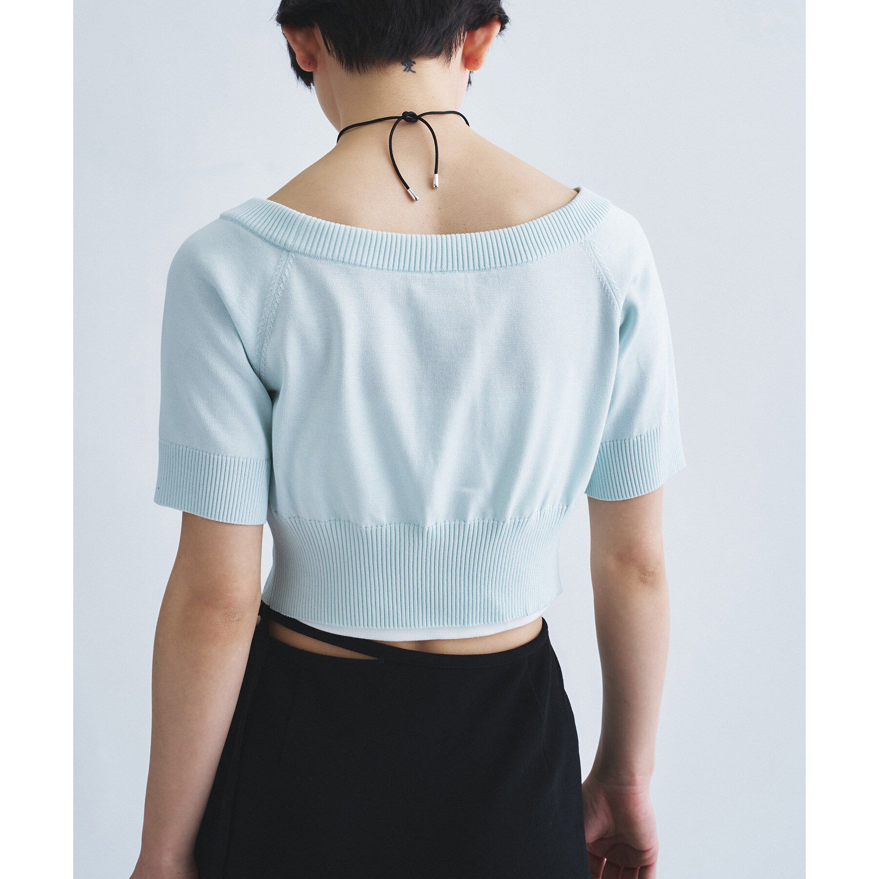 CODE A「design knit short cardigan」|カーディガン|