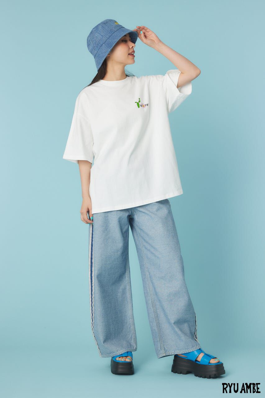 RODEO CROWNS「(Ryu Ambe)MOTIF刺繍Tシャツ」|Tシャツ・カットソー|