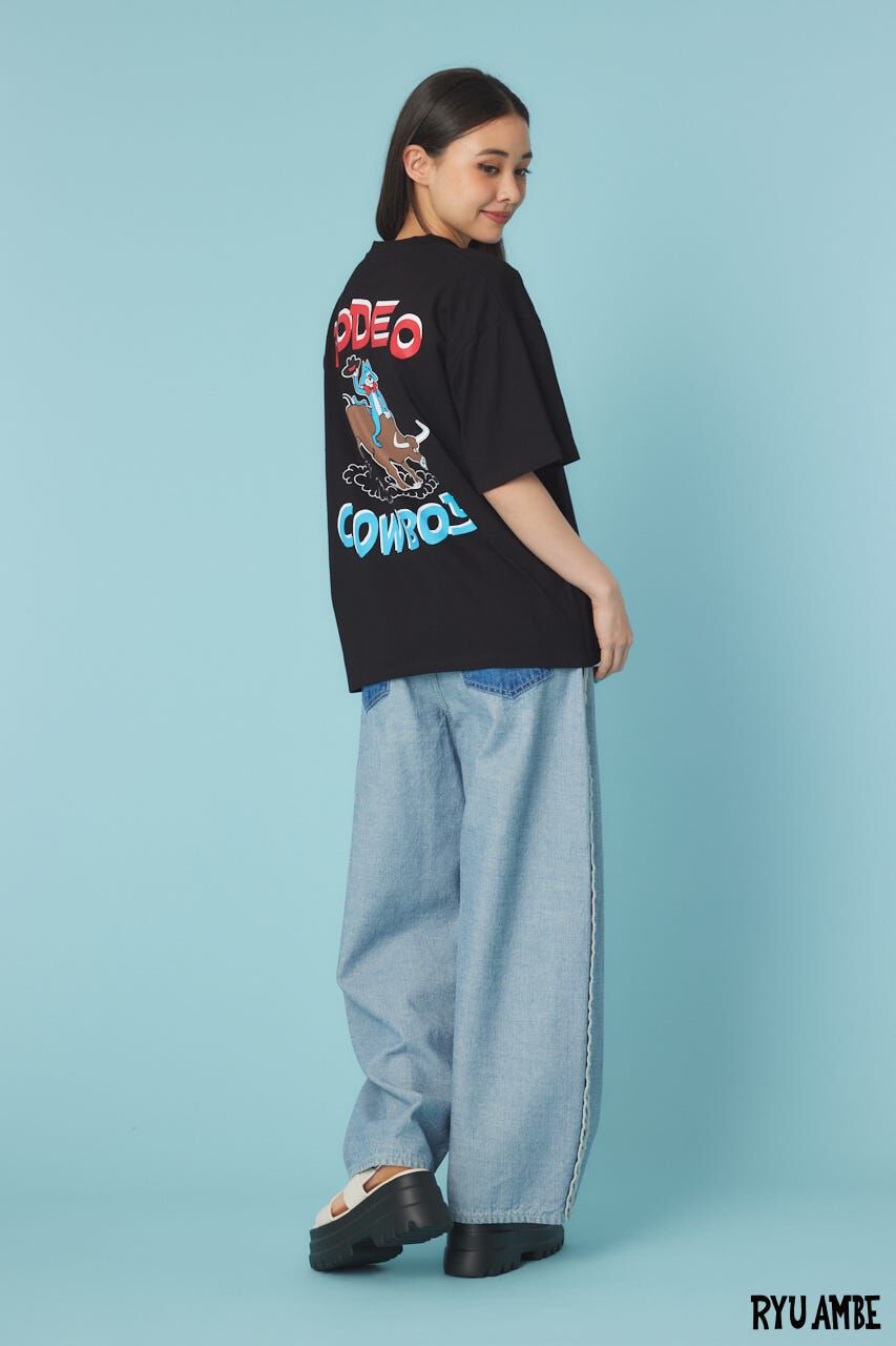 RODEO CROWNS「(Ryu Ambe)MOTIF刺繍Tシャツ」|Tシャツ・カットソー|