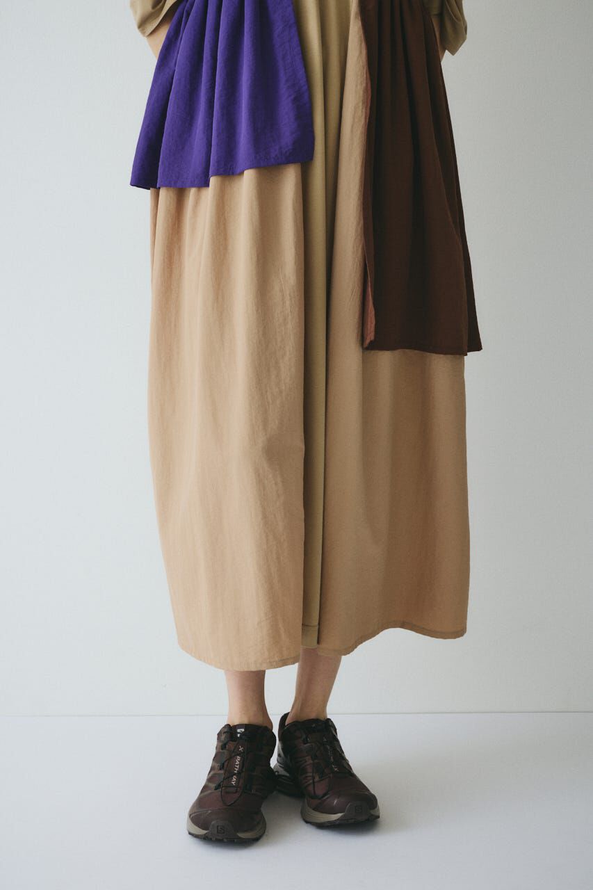 HeRIN.CYE「Tuck sleeve docking dress」|ワンピース|
