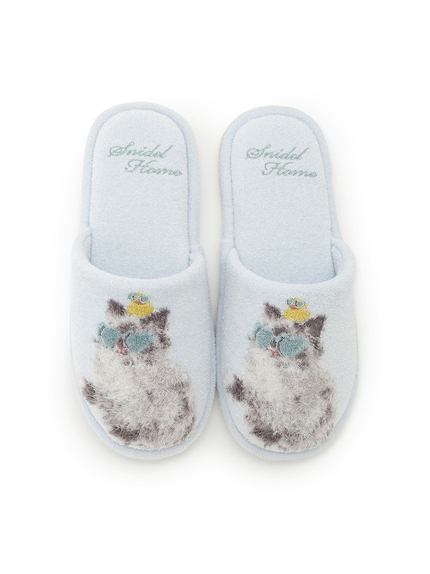 SNIDEL HOME「セレブバスキャットニットルームシューズ」|ルームシューズ|