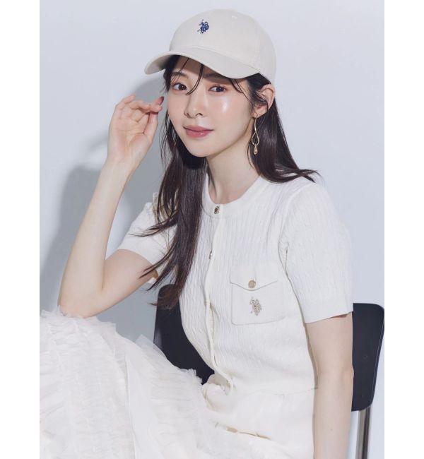 MERCURYDUO「U.S. POLO ASSN.ツイルキャップ」|キャップ・キャスケット|アイボリー