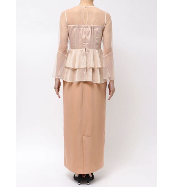 LAGUNAMOON「LADYアシンメトリーペプラムフリルドレス」|ドレス|