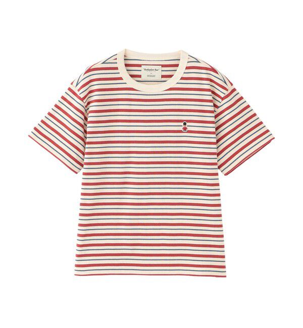 MACKINTOSH PHILOSOPHY「バッキンガムベア マルチボーダーTシャツ」|Tシャツ・カットソー|レッド