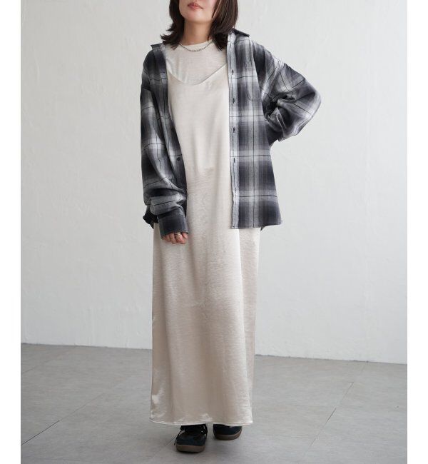 VENCE share style「サテンキャミワンピース」|ワンピース|