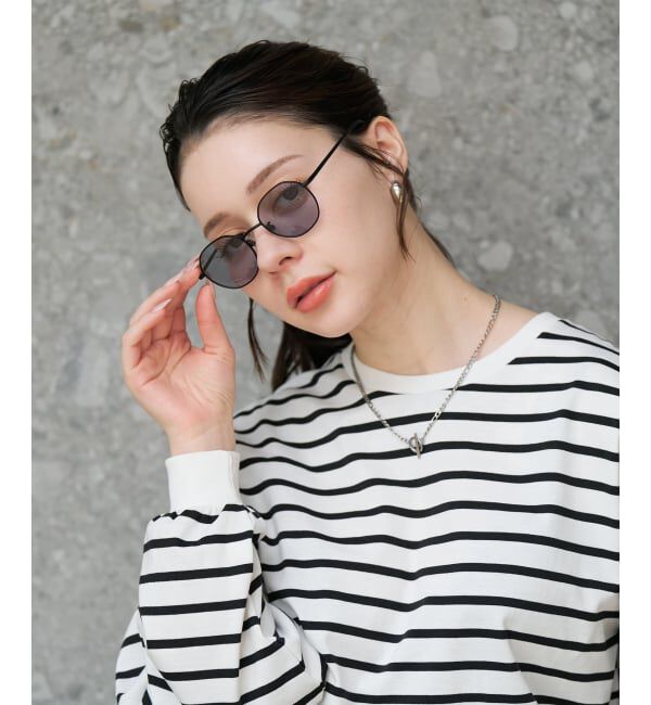  「【WEB限定】SUNCUTGlasses/UV100%CUT ボストン型 サングラス | カラーレンズ メタル 紫外線対策 UVカット」|サングラス|