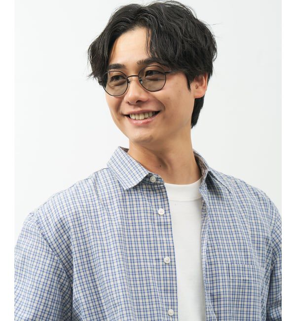  「【WEB限定】SUNCUTGlasses/UV100%CUT ボストン型 サングラス | カラーレンズ メタル 紫外線対策 UVカット」|サングラス|