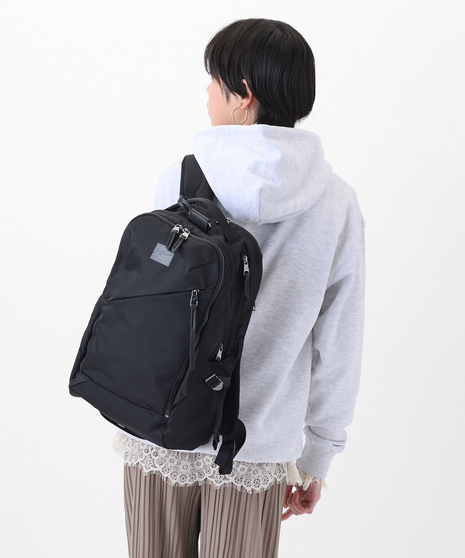 W&.Day/Night「W&.Day/Night トゥキ スクエアリュック A4サイズ 13.3インチPC収納 20511」|リュック|