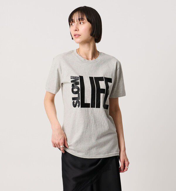 UNITED ARROWS「【別注】＜MIXTA＞SLOW LIFE Tシャツ LT.GRAY」|Tシャツ・カットソー|