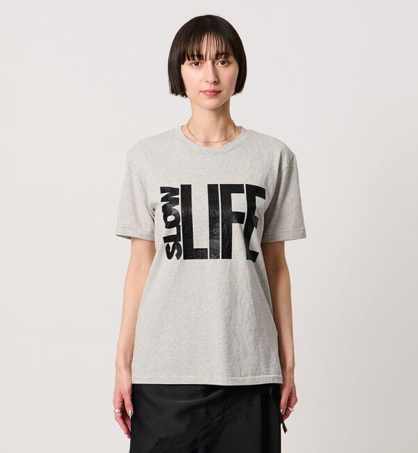 UNITED ARROWS「【別注】＜MIXTA＞SLOW LIFE Tシャツ LT.GRAY」|Tシャツ・カットソー|