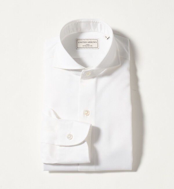 UNITED ARROWS「イージーケア AG パナマ カッタウェイカラー シャツ 抗菌防臭 通気性」|シャツ・ブラウス|