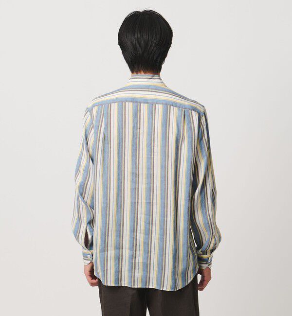 UNITED ARROWS「ALBINI アルビニ  マルチストライプ プルオーバー シャツ」|シャツ・ブラウス|