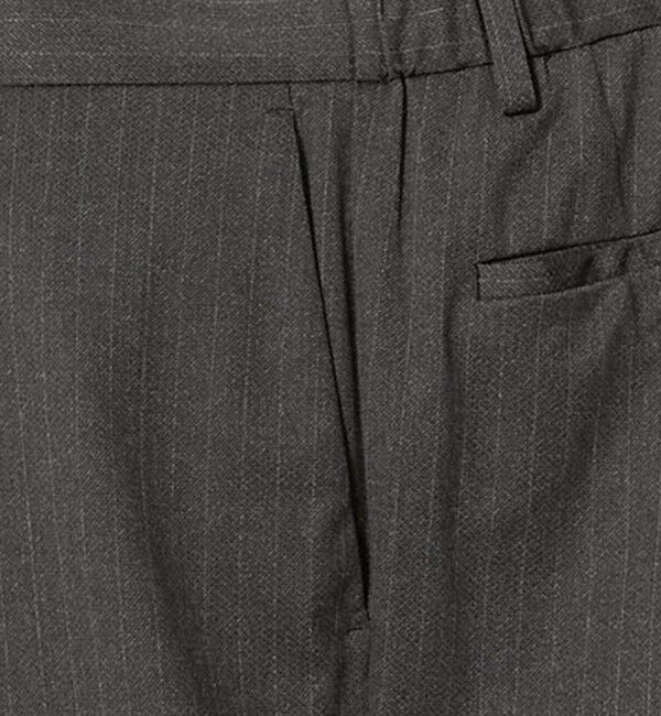 UNITED ARROWS「トリコット ストライプ ノープリーツ パンツ UA COZY ウォッシャブル ストレッチ 通気性」|スラックス|