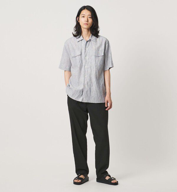 UNITED ARROWS「DotAir ドットエア １プリーツ テーパード パンツ 吸水速乾 タテストレッチ」|スラックス|