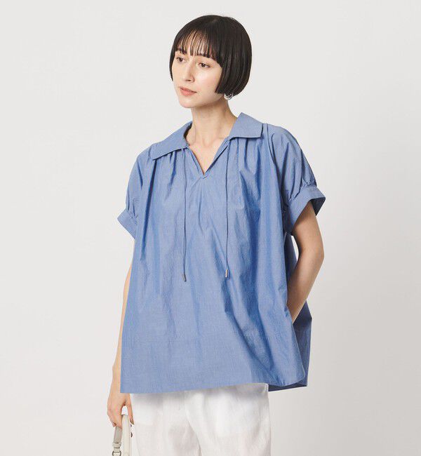 UNITED ARROWS「テントライン スキッパー ブラウス ‐ウォッシャブル‐」|シャツ・ブラウス|