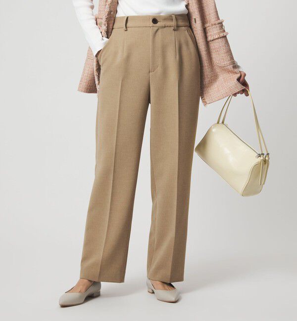 UNITED ARROWS green label relaxing「［size SHORT/TALLあり］Daily Chic セミフレア パンツ」|スラックス|