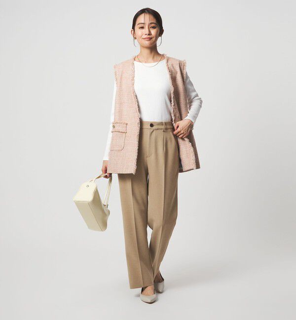 UNITED ARROWS green label relaxing「［size SHORT/TALLあり］Daily Chic セミフレア パンツ」|スラックス|