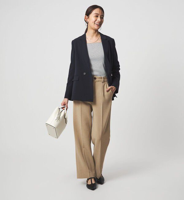 UNITED ARROWS green label relaxing「［size SHORT/TALLあり］Daily Chic セミフレア パンツ」|スラックス|