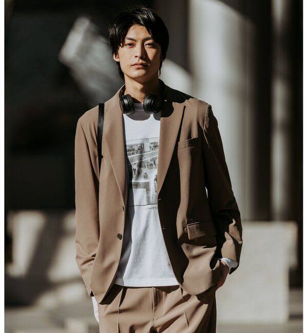 UNITED ARROWS green label relaxing「A+ PERTEX UNLIMITED リラックス セットアップ ジャケット -ウォッシャブル・ストレッチ・撥水-」|スーツ|