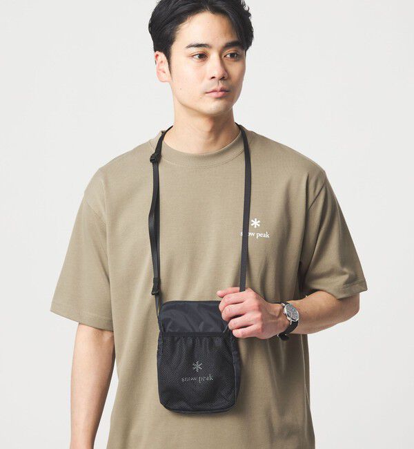 UNITED ARROWS green label relaxing「＜snow peak＞サコッシュ ショルダーバッグ」|ショルダー・メッセンジャー|BLACK