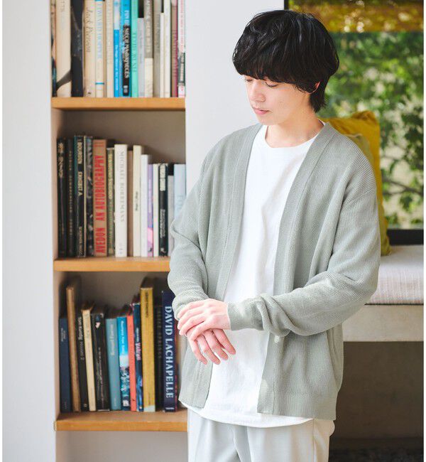 UNITED ARROWS green label relaxing「リネン アゼ イージーカーディガン」|カーディガン|