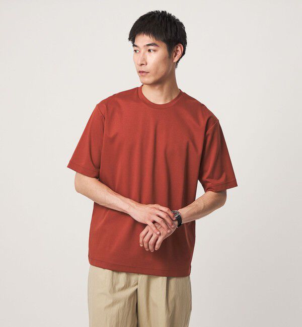 UNITED ARROWS green label relaxing「オーガニックコットン ポンチ クルーネック Tシャツ -接触冷感-」|Tシャツ・カットソー|BRICK