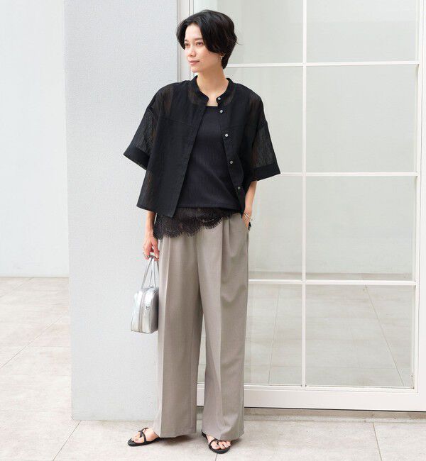 UNITED ARROWS green label relaxing「【結論シリーズ】ドライクロス ニーハイワイド マシンウォッシャブル ストレッチ 吸水速乾 通気性」|その他|