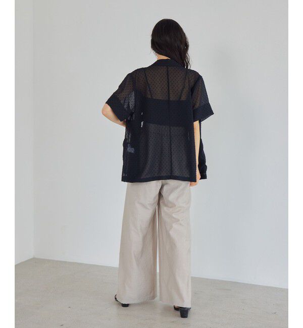 EMMEL REFINES「＜EMMEL REFINES＞EM マーブルローン イージーパンツ」|チノ|