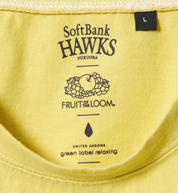 UNITED ARROWS green label relaxing「【別注】＜SoftBank HAWKS&times;FRUIT OF THE LOOM&times;GLR＞プリントTシャツ」|Tシャツ・カットソー|