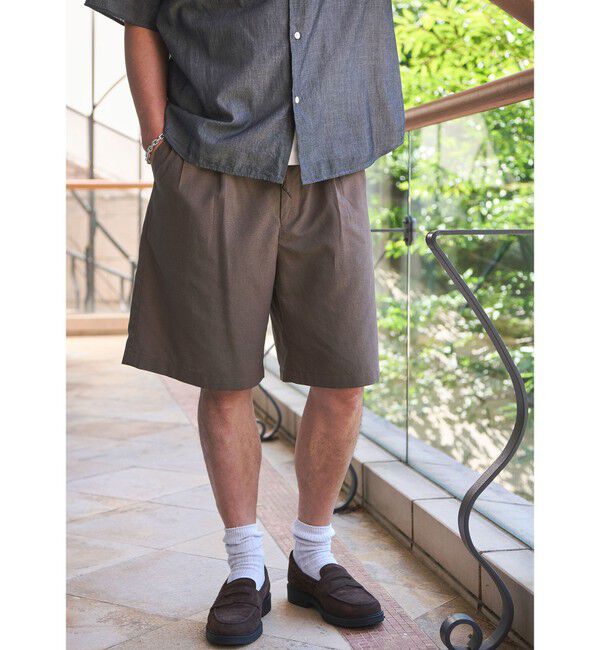 UNITED ARROWS green label relaxing「TR 和紙 2プリーツ ショート パンツ ショーツ」|その他|MOCA