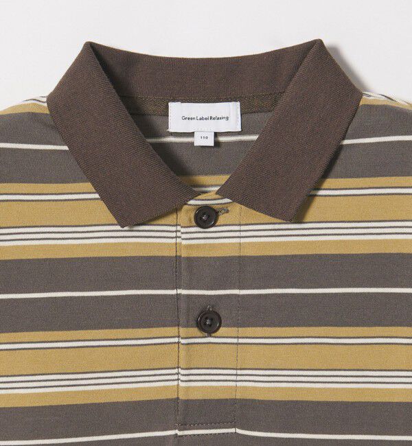 UNITED ARROWS green label relaxing「【スタメンシリーズ】ボーダー ポロシャツ  / キッズ  100cm-160cm」|Tシャツ・カットソー|