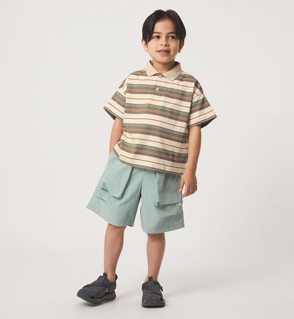 UNITED ARROWS green label relaxing「【スタメンシリーズ】ボーダー ポロシャツ  / キッズ  100cm-160cm」|Tシャツ・カットソー|