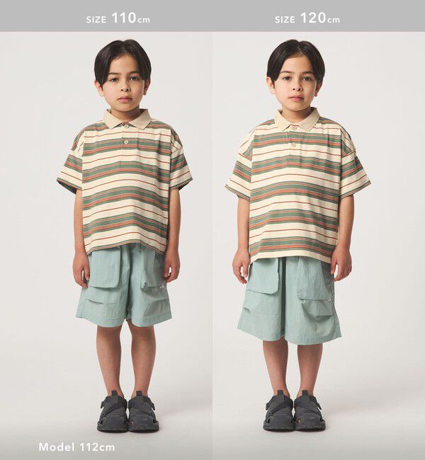 UNITED ARROWS green label relaxing「【スタメンシリーズ】ボーダー ポロシャツ  / キッズ  100cm-160cm」|Tシャツ・カットソー|