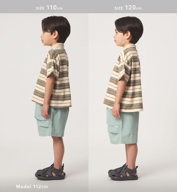 UNITED ARROWS green label relaxing「【スタメンシリーズ】ボーダー ポロシャツ  / キッズ  100cm-160cm」|Tシャツ・カットソー|