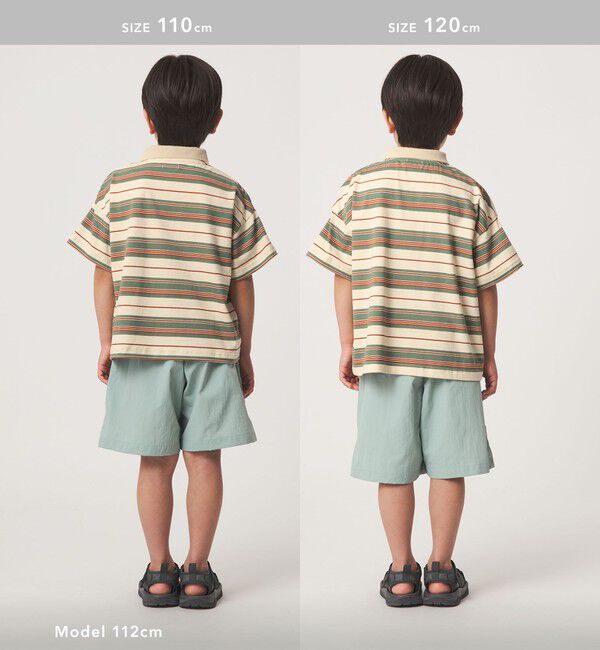 UNITED ARROWS green label relaxing「【スタメンシリーズ】ボーダー ポロシャツ  / キッズ  100cm-160cm」|Tシャツ・カットソー|