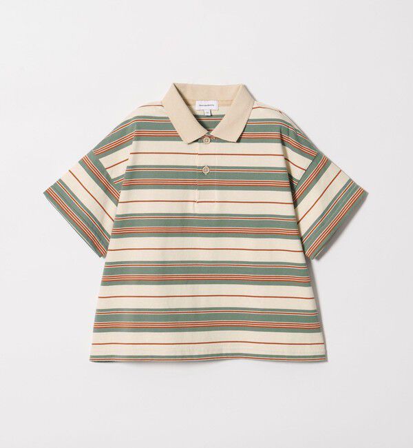 UNITED ARROWS green label relaxing「【スタメンシリーズ】ボーダー ポロシャツ  / キッズ  100cm-160cm」|Tシャツ・カットソー|