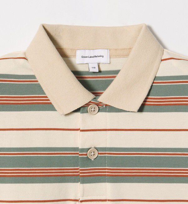 UNITED ARROWS green label relaxing「【スタメンシリーズ】ボーダー ポロシャツ  / キッズ  100cm-160cm」|Tシャツ・カットソー|