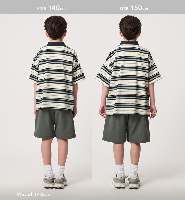 UNITED ARROWS green label relaxing「【スタメンシリーズ】ボーダー ポロシャツ  / キッズ  100cm-160cm」|Tシャツ・カットソー|