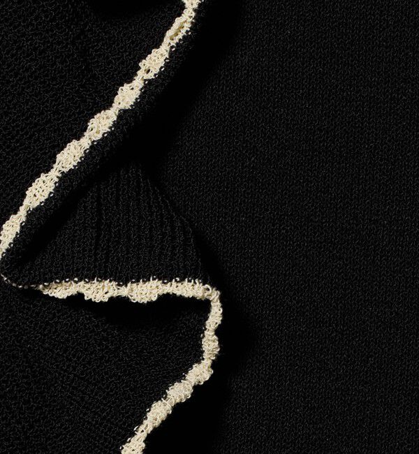 UNITED ARROWS green label relaxing「フリル ポロニット」|ニット・セーター|