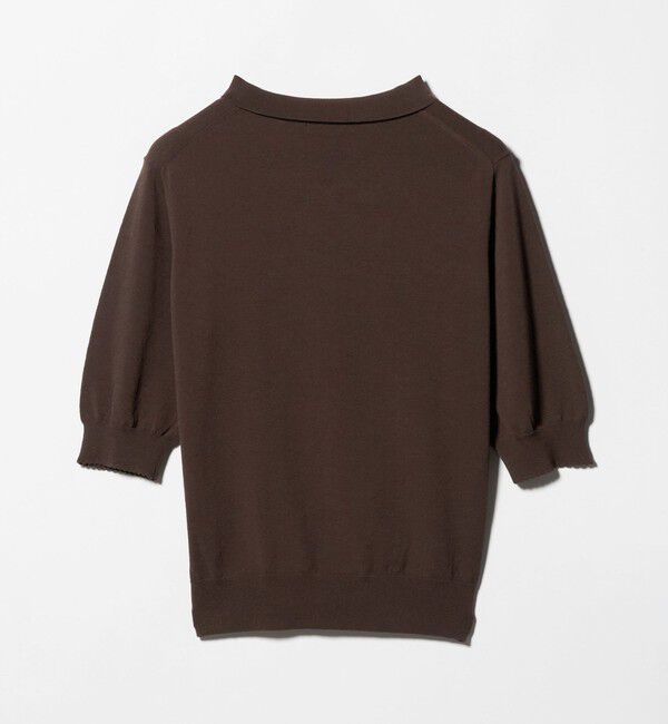UNITED ARROWS green label relaxing「フリル ポロニット」|ニット・セーター|