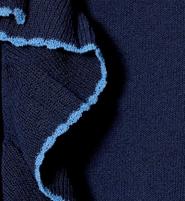 UNITED ARROWS green label relaxing「フリル ポロニット」|ニット・セーター|