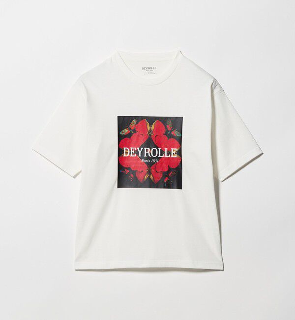 UNITED ARROWS green label relaxing「DEYROLLE GLR プリント クルーネック 半袖 Tシャツ」|Tシャツ・カットソー|
