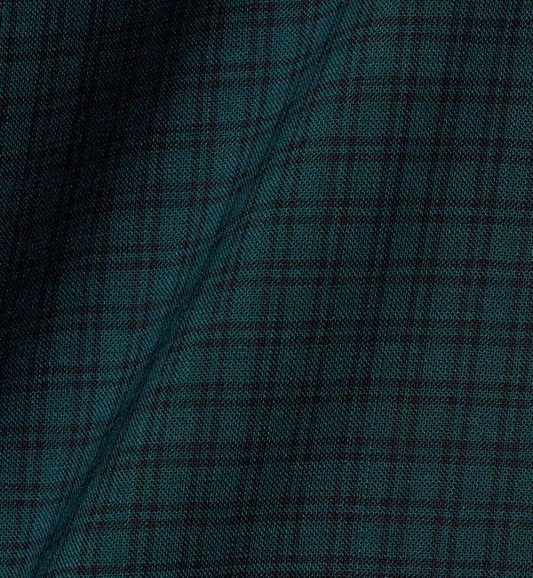 UNITED ARROWS green label relaxing「ウォッシャブル TW サイロ ジャストルーズ チェック柄 半袖 シャツ -通気性・接触冷感-」|シャツ・ブラウス|